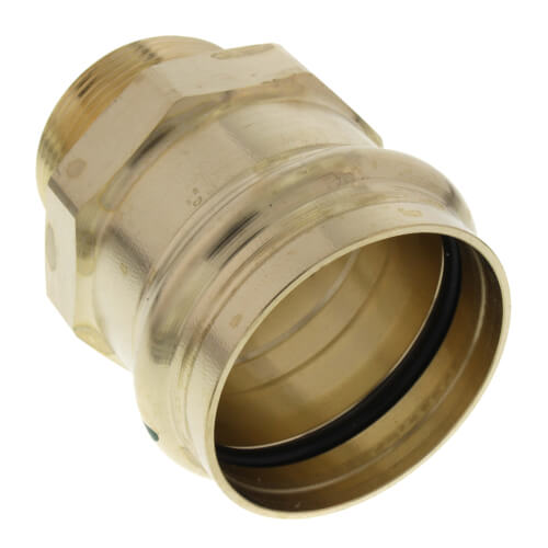 3-Pack Viega PEX VIEGA 80581 Pureflow Bronze Pex Press Adapter with Male 1-1/2 x 1-1/2 Press x Male NPT