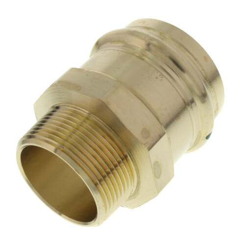 3-Pack Viega PEX VIEGA 80581 Pureflow Bronze Pex Press Adapter with Male 1-1/2 x 1-1/2 Press x Male NPT
