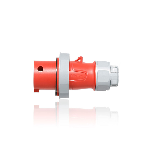 Main product image of 20A, 277/480V 3-Phase, 4P, 5W, LEV Series IEC 60309-1 & 60309-2-Rated Pin & Sleeve Plug, IP66/67/68/IP69K, Watertight, RED