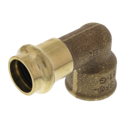 Main product image of 1/2" ProPress x Female Bronze 90° Elbow (Lead Free)