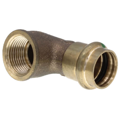 Main product image of 1/2" ProPress x 3/4" Female Bronze 90° Elbow (Lead Free)