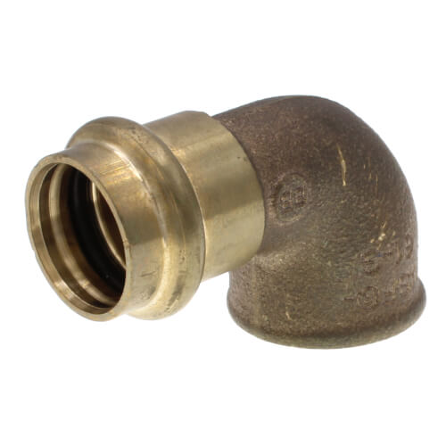 Main product image of 1/2" ProPress x 3/4" Female Bronze 90° Elbow (Lead Free)