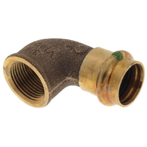 Main product image of 3/4" ProPress x Female Bronze 90° Elbow (Lead Free)