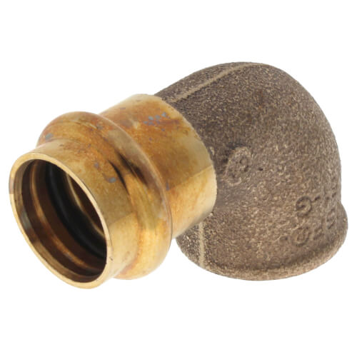 Main product image of 3/4" ProPress x Female Bronze 90° Elbow (Lead Free)