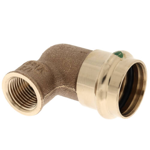Main product image of 1" ProPress x 1/2" Female Bronze 90° Elbow (Lead Free)