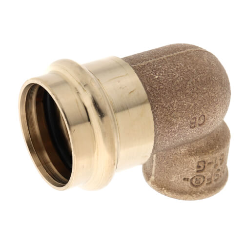 Main product image of 1" ProPress x 1/2" Female Bronze 90° Elbow (Lead Free)