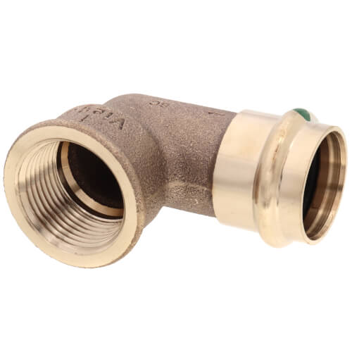 Main product image of 1" ProPress x Female Bronze 90° Elbow (Lead Free)