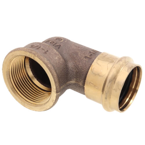 Main product image of 1-1/4" ProPress x Female Bronze 90° Elbow (Lead Free)