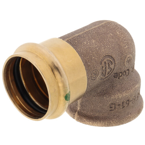 Main product image of 1-1/4" ProPress x Female Bronze 90° Elbow (Lead Free)