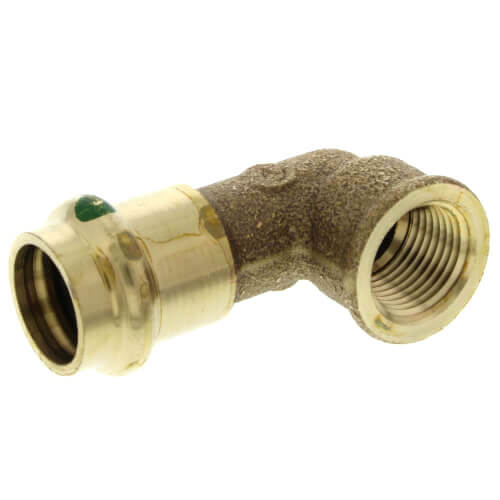 Main product image of 1-1/2" ProPress x Female Bronze 90° Elbow (Lead Free)
