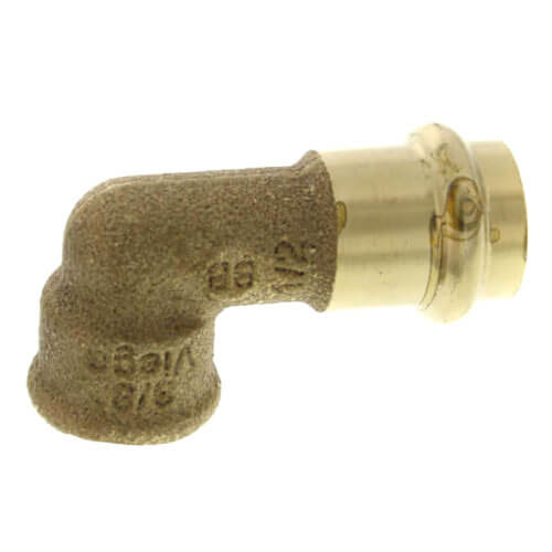 Main product image of 1-1/2" ProPress x Female Bronze 90° Elbow (Lead Free)