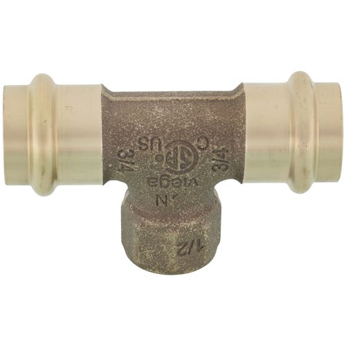Main product image of 3/4" x 3/4" x 1/2" ProPress x ProPress x Female Bronze Tee (Lead Free)