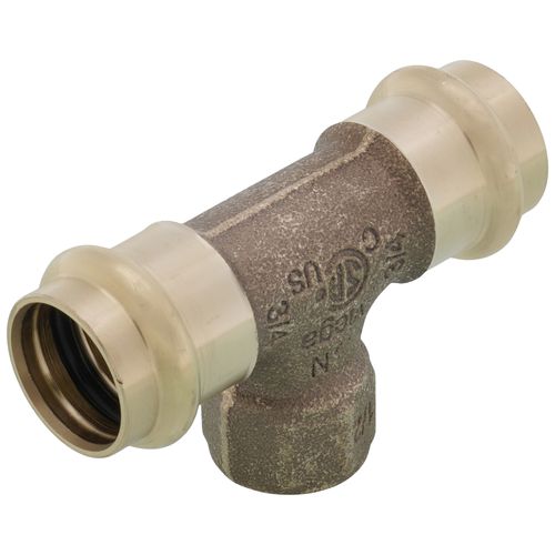 Main product image of 3/4" x 3/4" x 1/2" ProPress x ProPress x Female Bronze Tee (Lead Free)