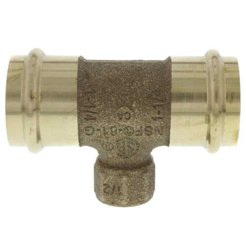 Main product image of 1-1/4" x 1-1/4" x 1/2" ProPress x ProPress x Female Bronze Tee (Lead Free)
