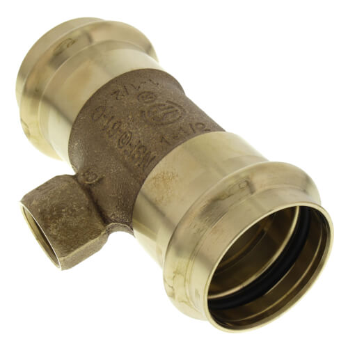 Main product image of 1-1/2" x 1-1/2" x 1/2" ProPress x ProPress x Female Bronze Tee (Lead Free)