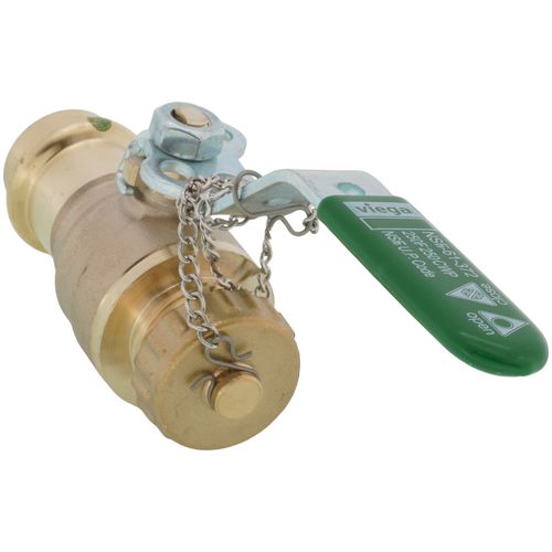 3/4" ProPress x Hose Bronze Full Port Ball Valve w/ Lockable Metal Handle (Lead Free)
