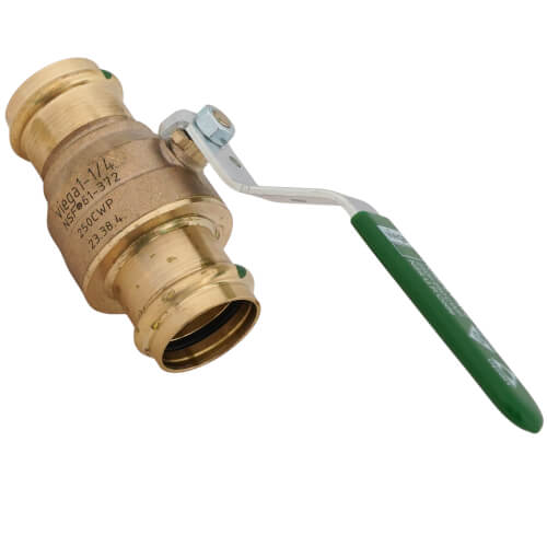 Main product image of 1-1/4" ProPress Full Port Ball Valve w/ Metal Handle (Lead Free)