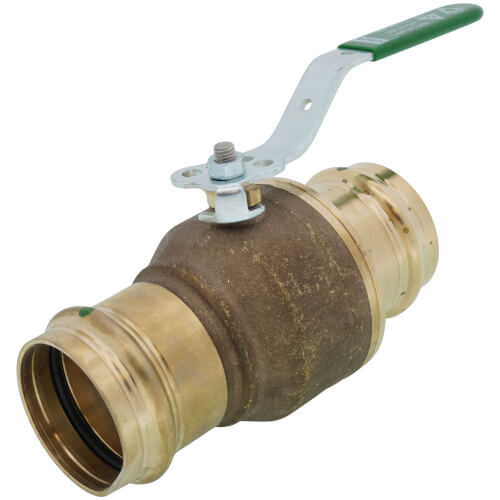 Main product image of 2" ProPress Bronze Full Port Ball Valve w/ Lockable Metal Handle (Lead Free)