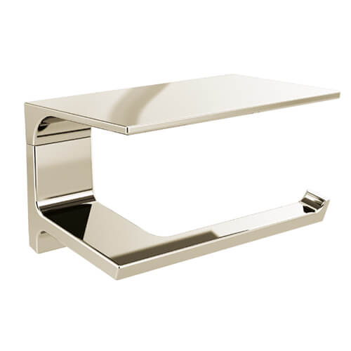 Main product image of Pivotal Tissue Holder w/ Shelf (Polished Nickel), 79956-PN