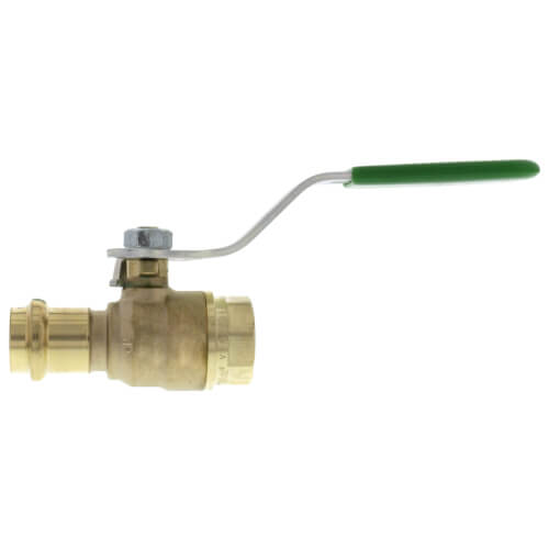 1/2" Press x 1/2" FPT ProPress Bronze Full Port Ball Valve w/ Lockable Metal Handle (Lead Free)