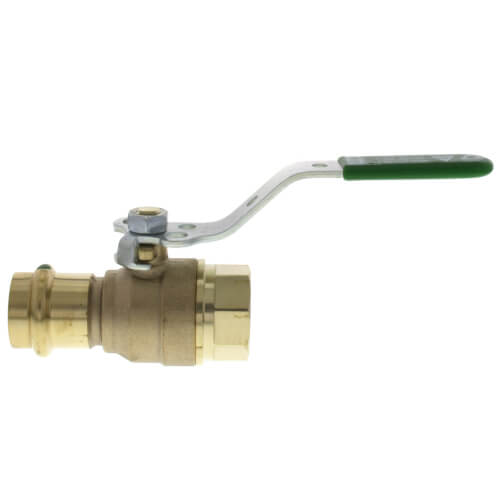 Main product image of 3/4" Press x FPT ProPress Bronze Full Port Ball Valve w/ Lockable Metal Handle (Lead Free)