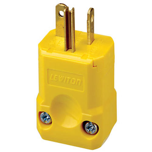 Main product image of 20A, 250V NEMA 6-20P, 2P, 3W, Plug, Straight Blade, Grounding, Python (Yellow)
