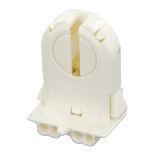Main product image of 660w-600v, Med. Base Linear Fluorescent Lampholder, For T8-t12 Bi-pin Lamps, Low Profile (White)