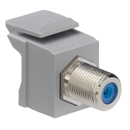 Main product image of Feedthrough Quickport, F-Connector, Nickel Plated (Gray) Housing