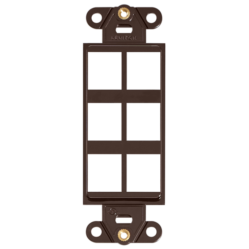 Main product image of Quickport, Decora Insert, 6-port (Brown)
