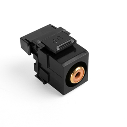 Main product image of RCA 110-termination Quickport, Connector (Orange) Barrel (Black) Housing