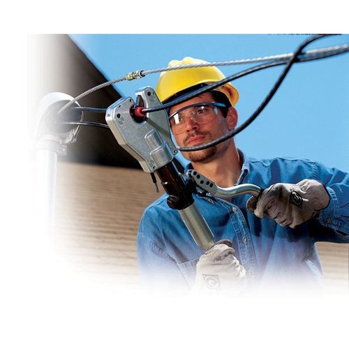 Main product image of Hydraulic Quad-Point Crimping Tool, Open Head, Dieless