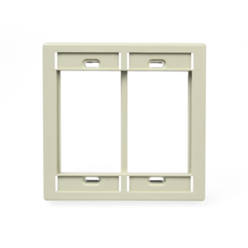 Main product image of Dual-Gang MOS Wallplate (Light Almond)