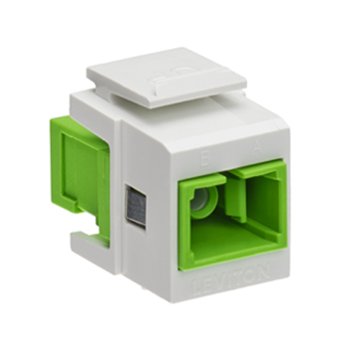 Main product image of Quickport, Simplex Sc Adapter, Sm/apc, Zirconia Ceramic, Female Front/back (White)