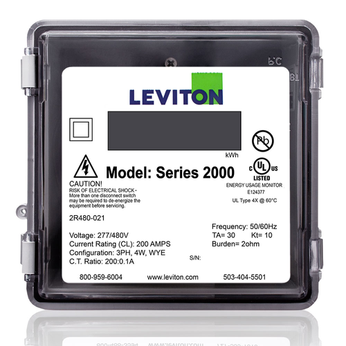 Main product image of Submeter, Outdoor, 277/480v, 3 Phase 4 Wire, Max 200a, Three Element, Electric Meter
