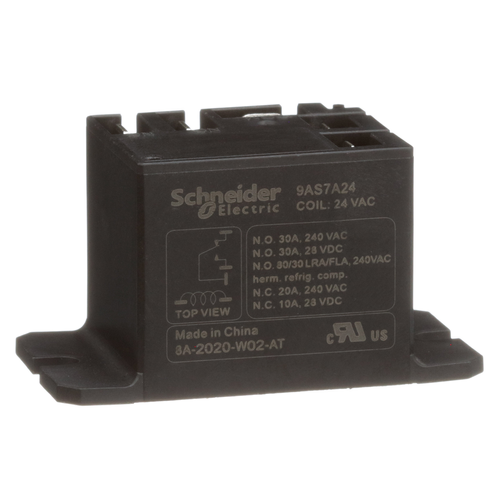 Main product image of Harmony 9A Electromechanical Power Relay w/ Flanged Mount & Sealed Cover (30A, SPDT-NO, 24 VAC)