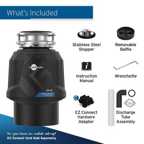 Main product image of Power Series Continuous Feed Garbage Disposal, 1 HP