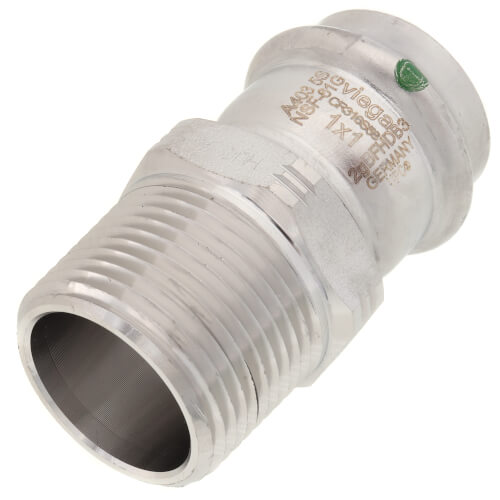 Main product image of 1" Male ProPress 316 Stainless Steel Adapter