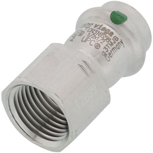Main product image of 1/2" Female ProPress 316 Stainless Steel Adapter