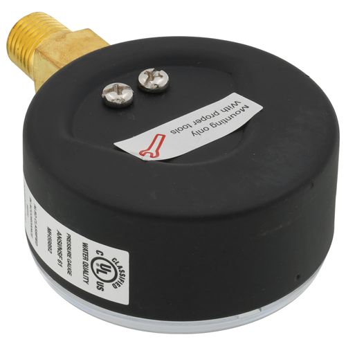Main product image of 800B, 2-1/2" Dry Utility Pressure Gauge with Lower Mount, 1/4 NPT (0-100 PSI)