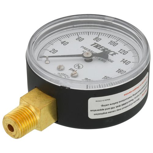 Main product image of 800B, 2-1/2" Dry Utility Pressure Gauge with Lower Mount, 1/4 NPT (0-200 PSI)