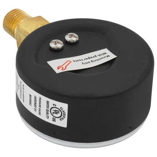 Main product image of 800B, 2-1/2" Dry Utility Pressure Gauge with Lower Mount, 1/4 NPT (0-60 PSI)