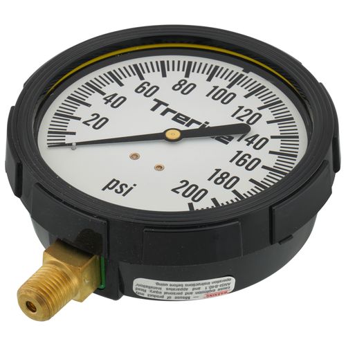 Main product image of 800LFB, 3-1/2" Utility Pressure Gauge with Lower Mount, 1/4 NPT (0-200 PSI)