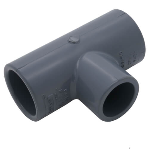 Main product image of 1" x 1" x 3/4" CPVC Schedule 80 Reducing Tee (Socket)