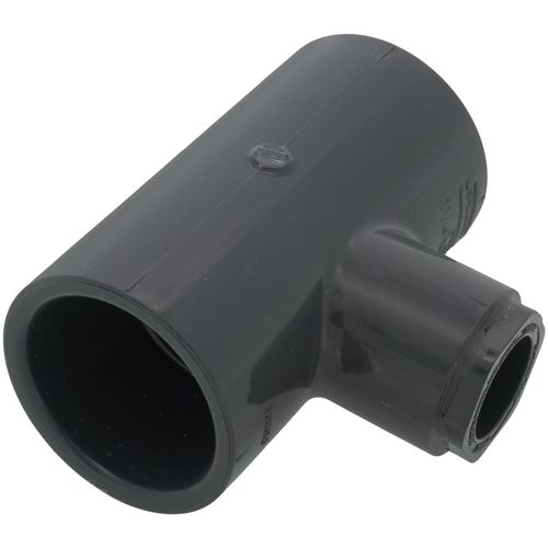 Main product image of 1-1/4" x 1-1/4" x 1/2" PVC Schedule 80 Reducing Tee