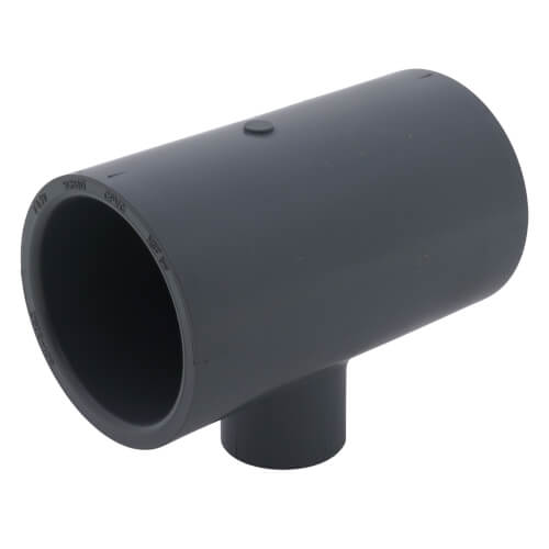 Main product image of 1-1/2" x 1-1/2" x 1/2" CPVC Schedule 80 Reducing Tee (Socket)