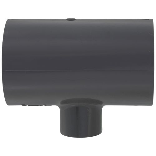 Main product image of 1-1/2" x 1-1/2" x 1/2" PVC Schedule 80 Reducing Tee