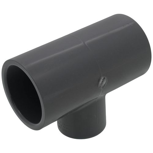 Main product image of 1-1/2" x 1-1/2" x 1" PVC Schedule 80 Reducing Tee