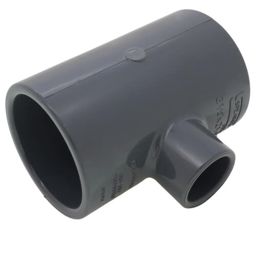 Main product image of 2-1/2" x 2-1/2" x 1" PVC Schedule 80 Reducing Tee