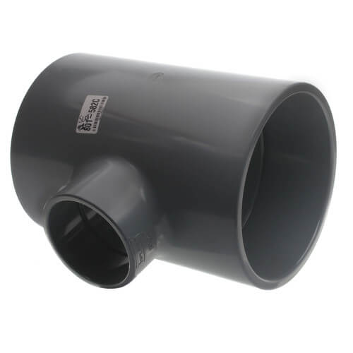 Main product image of 8" x 8" x 4" CPVC Schedule 80 Reducing Tee (Socket)