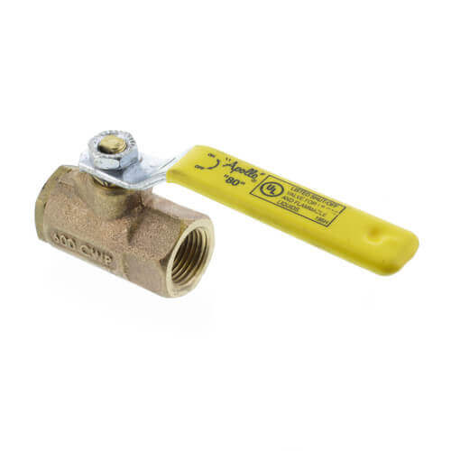 Main product image of 1" Bronze Threaded Shut Off Ball Valve (43 Cv)